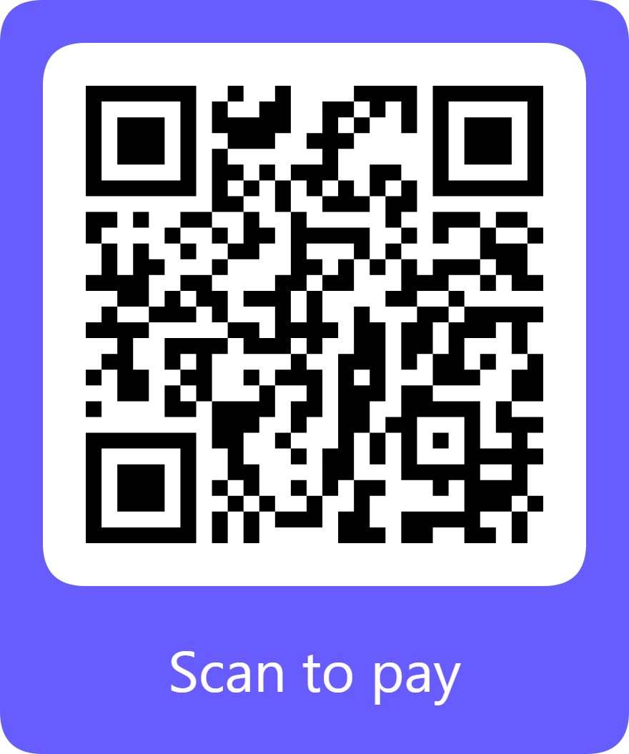 Scan to pay QR code
